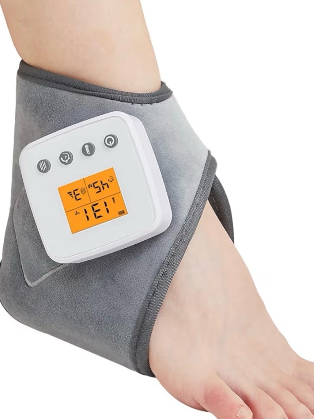 Cordless Ankle Heating Pad Massager 3000mAh Rechargeable Brace AOBOCO